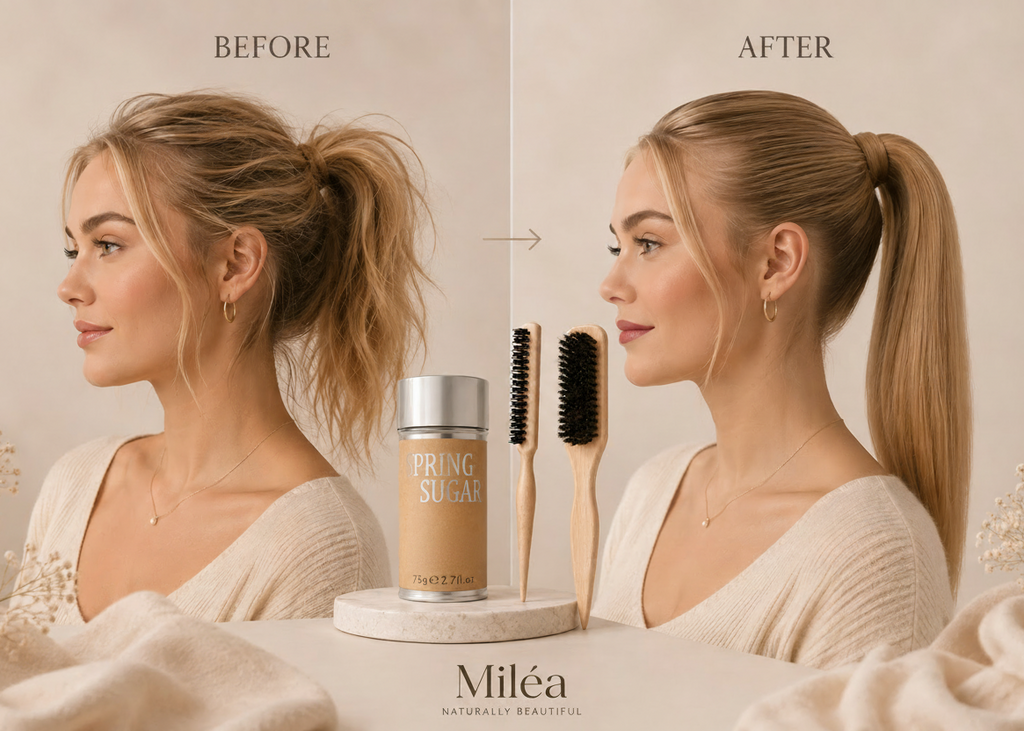 MILÉA Slick Hair Brush & Wax Stick 