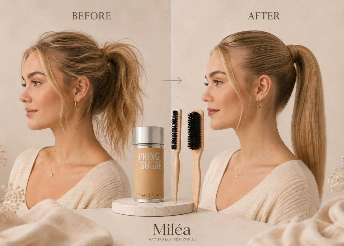 MILÉA Slick Hair Brush & Wax Stick 